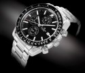 Zegarek Męski Giewont Chronograph Sapphire Srebrno Czarny GW8720-B2