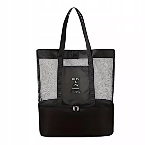 Duża Torba plażowa termiczna lekka z izolowaną komorą