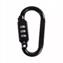Karabińczyk z szyfrem mocne zapięcie brelok do wózka 3 cyfrowa