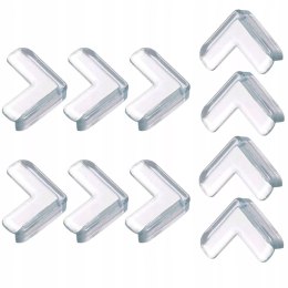 Przezroczyste zabezpieczenia narożników mebli 10 szt. ochrona dzieci