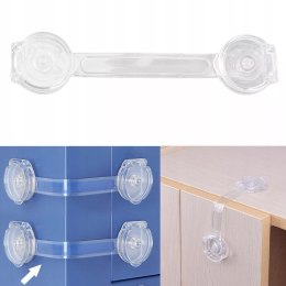 Silikonowa blokada szafek i drzwiczek - zestaw 10 szt. zabezpieczenie