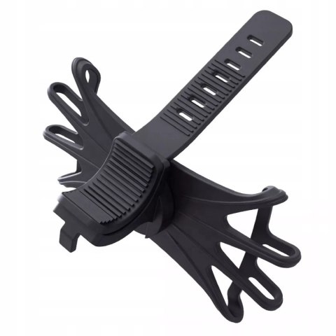 Uchwyt na telefon do roweru obrotowy silikonowy czarny stabilny