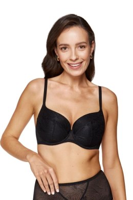 Biustonosz push up Biustonosz Usztywniany Model Cate B4 Black - Gorteks - 85B