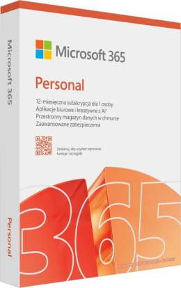 Microsoft 365 Personal PL (1 osoba.; 5 urządzeń ; 12 miesięcy; wersja fizyczna; Polska) (EP2-32454)