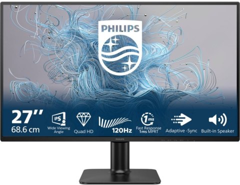 Monitor PHILIPS 27E2N2500/00 (27" /IPS /120Hz /2560 x 1440 /Czarny)