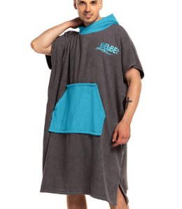 Ponczo męskie z bawełny frotte sauna (Niebieski || Szary)