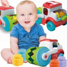 Autko Walec Sensoryczny z Klockami Clementoni#G2