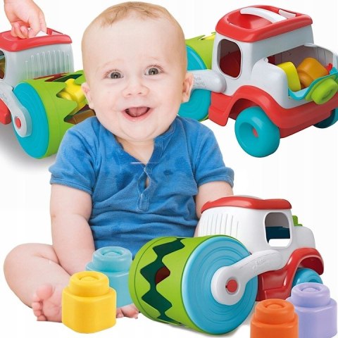 Autko Walec Sensoryczny z Klockami Clementoni#G2