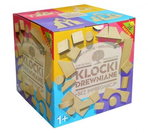 DREWNIANE KLOCKI EKOLOGICZNE NATURALNE OD 1 ROKU 54 EL #G3