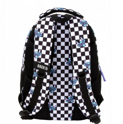 Plecak Szkolny Trzykomorowy Nietoperz Szachownica BackUP#G2