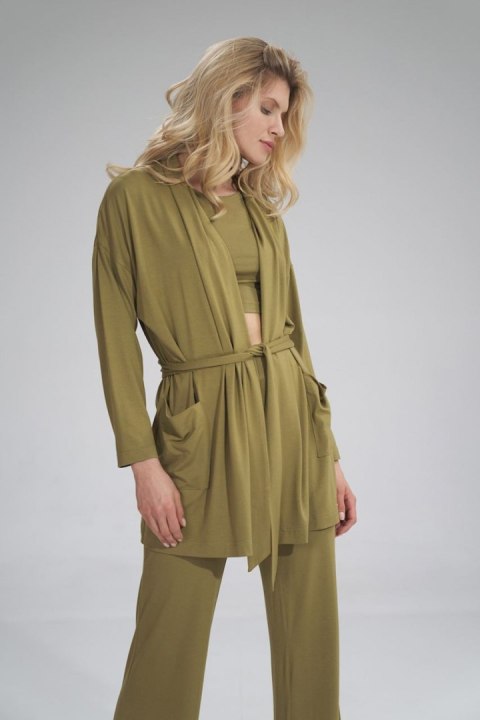 Bluza Damska Model M750 Light Oliwka - Figl - L/XL Bluza Damska Model M750 Light Oliwka - Figl - L/XL