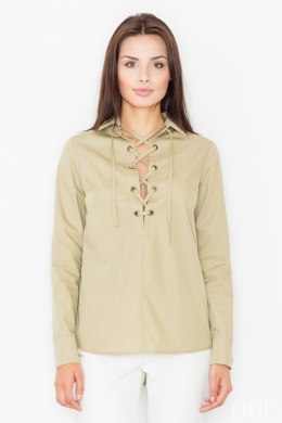Bluzka Model M494 Green - Figl - XL