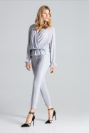 Bluzka Model M690 Grey - Figl - M Bluzka Model M690 Grey - Figl - M