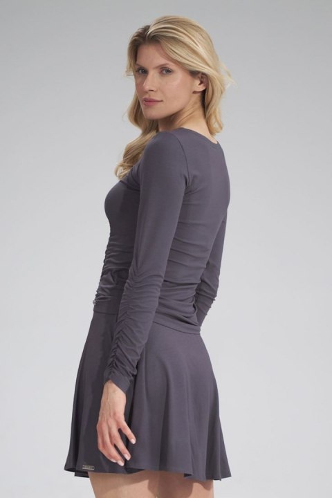 Bluzka Model M788 Dark Grey - Figl - s Bluzka Model M788 Dark Grey - Figl - s