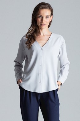 Koszula Damska Model M671 Grey - Figl - XL