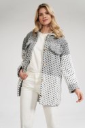 Kurtka Damska Model M857 Grey Pasy - Figl - S/M