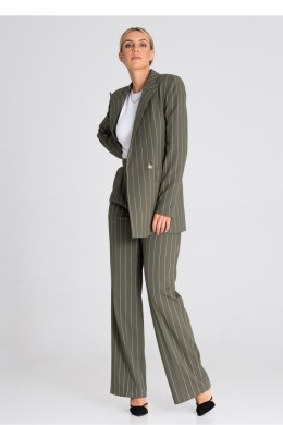 Marynarka Model M951 Oliwka Paski - Figl - XL