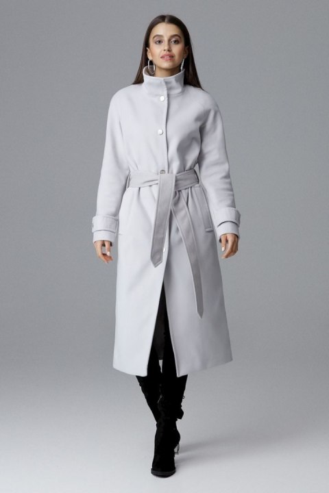 Płaszcz Damski Model M624 Grey - Figl - L Płaszcz Damski Model M624 Grey - Figl - L