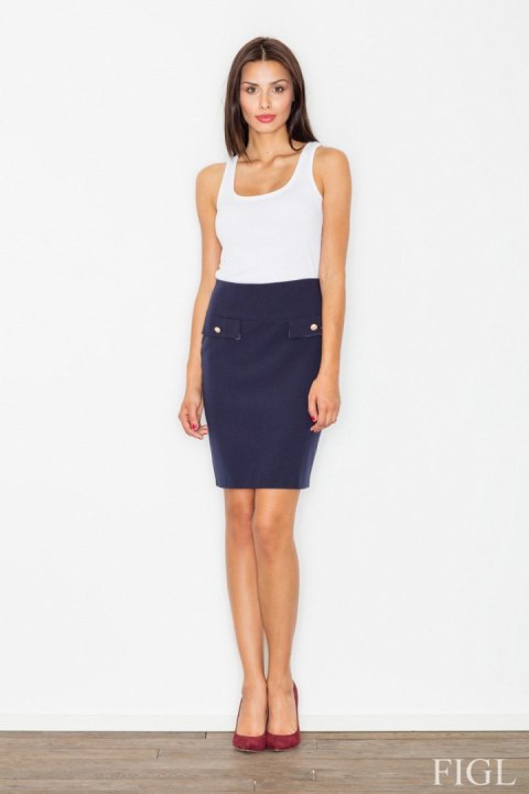 Spódnica Model M490 Navy - Figl - L Spódnica Model M490 Navy - Figl - L