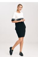 Sukienka Model M1028 Black/Ecru - Figl - XL Sukienka Model M1028 Black/Ecru - Figl - XL
