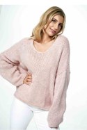 Sweter Damski Model M899 Light Pink - Figl - uniwersalny Sweter Damski Model M899 Light Pink - Figl - uniwersalny