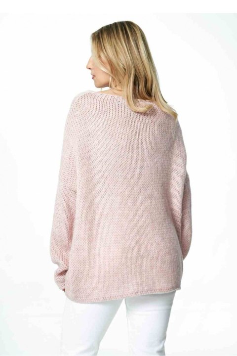 Sweter Damski Model M899 Light Pink - Figl - uniwersalny Sweter Damski Model M899 Light Pink - Figl - uniwersalny
