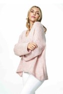 Sweter Damski Model M899 Light Pink - Figl - uniwersalny Sweter Damski Model M899 Light Pink - Figl - uniwersalny