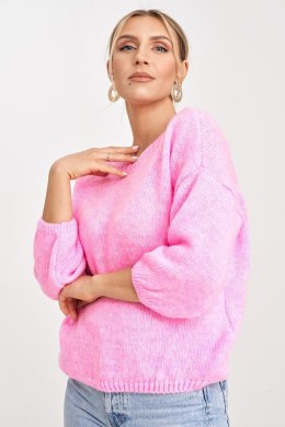 Sweter Damski Model M993 Light Pink - Figl - uniwersalny