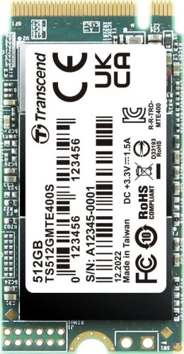 Dysk SSD TRANSCEND TS512GMTE400S (M.2 2242″ /512 GB )