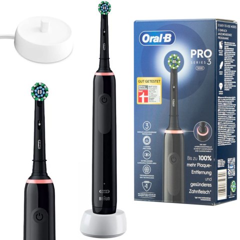 Szczoteczka elektryczna ORAL-B Pro 3 3000 Cross Action Czarny Czarny (D505.523.3)