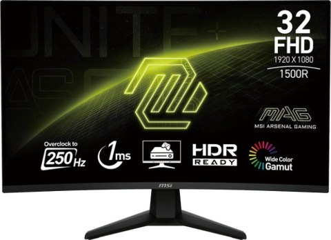 Monitor MSI MAG 32C6X (31.5" /VA /250Hz /1920 x 1080 /Czarny)
