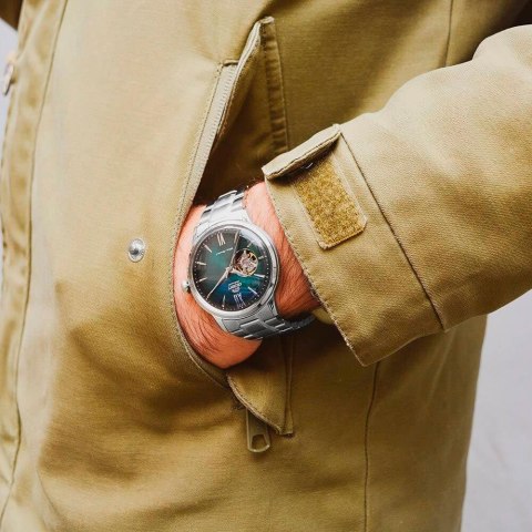 Zegarek Męski Orient Classic Bambino Open Heart RA-AG0026E10B + BOX