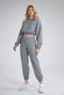 Bluza Damska model M796 Grey - Figl - S/M Bluza Damska model M796 Grey - Figl - S/M