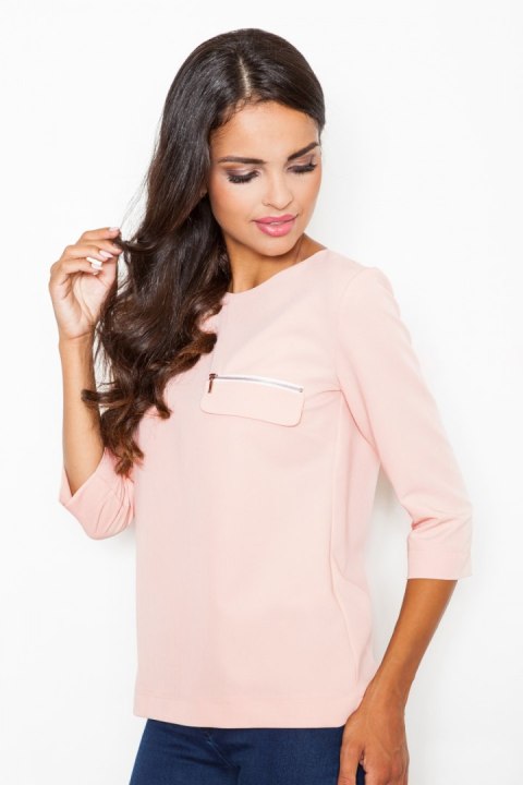 Bluzka Model M393 Pink - Figl - L Bluzka Model M393 Pink - Figl - L