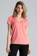 Bluzka Model M665 Koral - Figl - XL Bluzka Model M665 Koral - Figl - XL