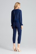 Bluzka Model M690 Navy - Figl - L Bluzka Model M690 Navy - Figl - L