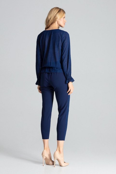 Bluzka Model M690 Navy - Figl - XL Bluzka Model M690 Navy - Figl - XL