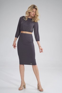 Bluzka Model M781 Dark Grey - Figl - S/M