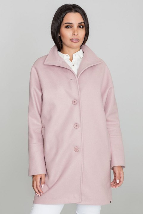 Płaszcz Damski Model M589 Pink - Figl - S Płaszcz Damski Model M589 Pink - Figl - S