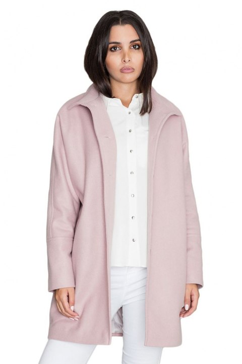 Płaszcz Damski Model M589 Pink - Figl - S Płaszcz Damski Model M589 Pink - Figl - S