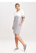 Sukienka Model M1028 Grey/Ecru - Figl - XL