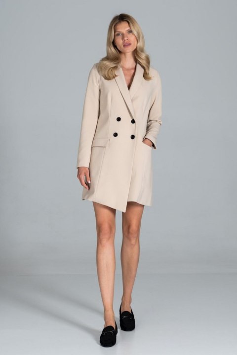 Sukienka Model M822 Beige - Figl - S Sukienka Model M822 Beige - Figl - S