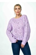 Sweter Damski Model M887 Violet - Figl - uniwersalny Sweter Damski Model M887 Violet - Figl - uniwersalny