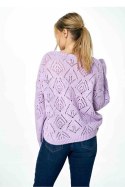 Sweter Damski Model M887 Violet - Figl - uniwersalny Sweter Damski Model M887 Violet - Figl - uniwersalny