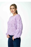 Sweter Damski Model M887 Violet - Figl - uniwersalny Sweter Damski Model M887 Violet - Figl - uniwersalny