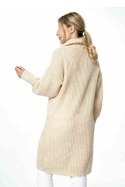 Sweter Damski Model M890 Beige - Figl - uniwersalny Sweter Damski Model M890 Beige - Figl - uniwersalny