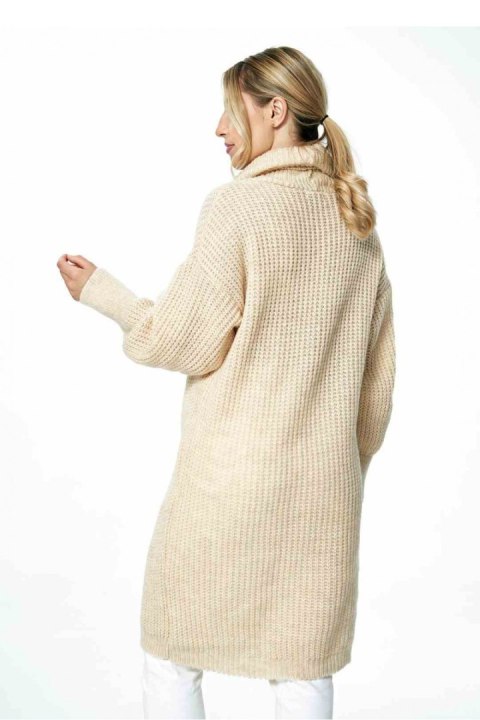 Sweter Damski Model M890 Beige - Figl - uniwersalny Sweter Damski Model M890 Beige - Figl - uniwersalny