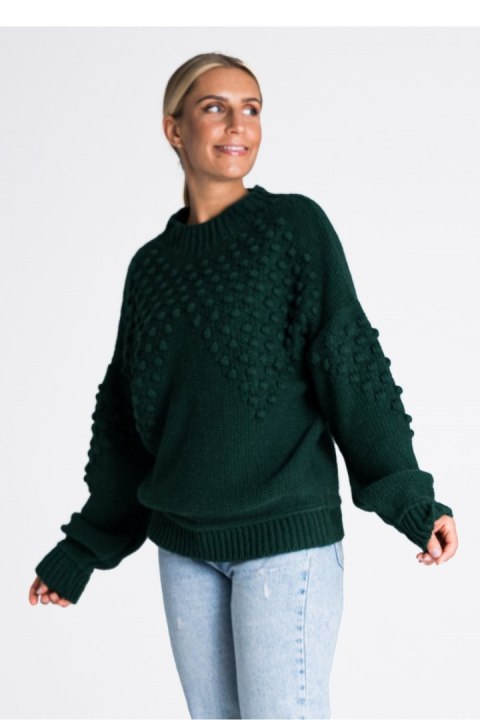 Sweter Damski Model M982 Green - Figl - uniwersalny Sweter Damski Model M982 Green - Figl - uniwersalny