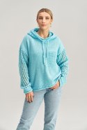Sweter Damski Model M996 Błękit - Figl - uniwersalny Sweter Damski Model M996 Błękit - Figl - uniwersalny