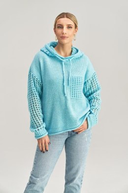 Sweter Damski Model M996 Błękit - Figl - uniwersalny